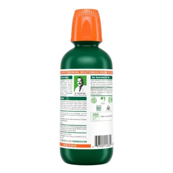 TheraBreath Fresh Breath Mouthwash Alcohol-Free - Rainforest Mint image {9}