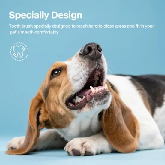 Allforpaws Dog toothpaste Finger Brush And Peanut Butter Toothpaste Combo Pack image {5}