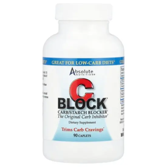 Absolute Nutrition CBlock&trade;, Carb/Starch Blocker, 90 Caplets image {2}