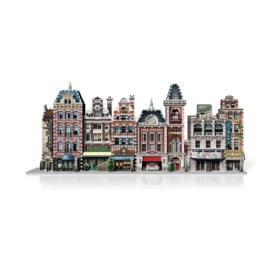Urbania Collection - Hotel, Cinema, Cafe & Fire Station 4pk 3D Puzzles 1165pc image {1}