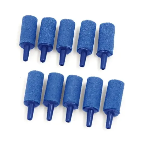 Unique Bargains Aquarium Fish Tank Pump Bubble Air Stones Blue 0.98" x 0.47" 10 Pcs image {3}