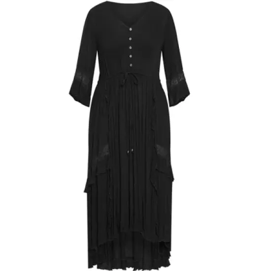 Women's Plus Size Cadence Dress - Black | AVEOLOGY image {3}