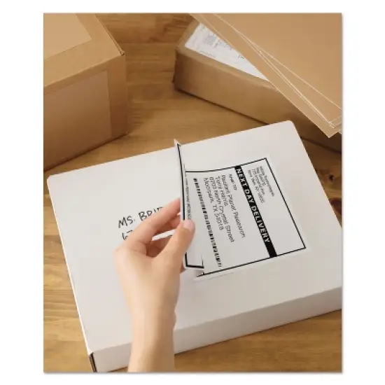 Avery Shipping Labels w/TrueBlock Technology Laser/Inkjet 5.5 x 8.5 White 1000/Box 95900 image {7}