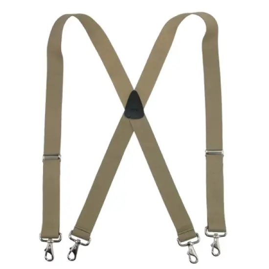 CTM Men's Big & Tall Elastic Solid Color X-Back Suspender with Swivel Hook Ends image {8}