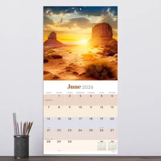 TF Publishing 13.5"x14.5" 2026 Sunsets Wall Calendar image {2}