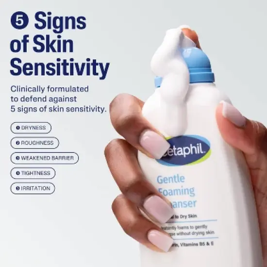 Cetaphil Gentle Foaming Facial Cleanser with Glycerin - 8 fl oz image {3}