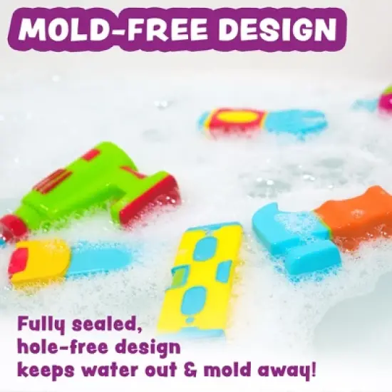 Tub Works Tools Mold Free Bath Toys, 6 Pack image {2}
