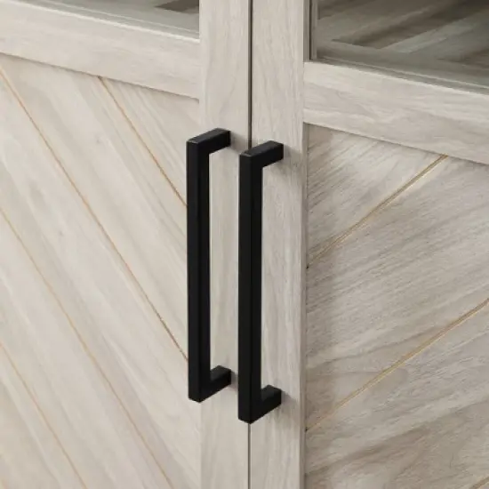 68" Boho Modern Tall Storage Wood Cabinet - Saracina Home image {4}