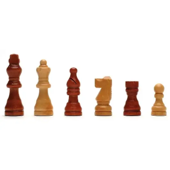 WE Games Folding Wood Travel Chess Set- 11.5 in Walnut Veneer Board image {2}