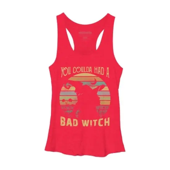 Women's Design By Humans Halloween Funny You Coulda Had Bad Witch By Ering Racerback Tank Top image {7}