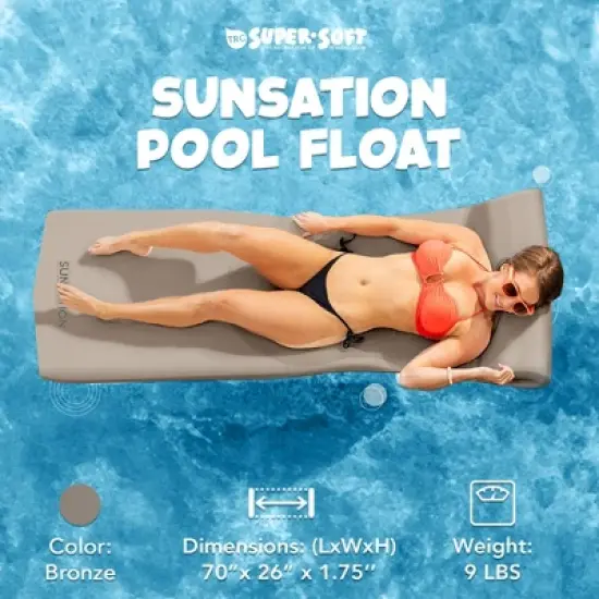 TRC Recreation Sunsation 1.75" Thick Foam Lounger Swimming Pool Float image {1}