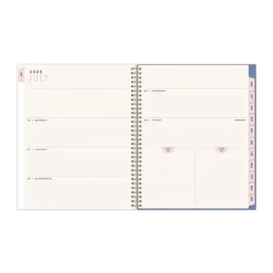 Blue Sky Brook Gossen Planner 8.5"x11" Weekly/Monthly Wirebound (12 Month) Flower Flow Undated image {4}