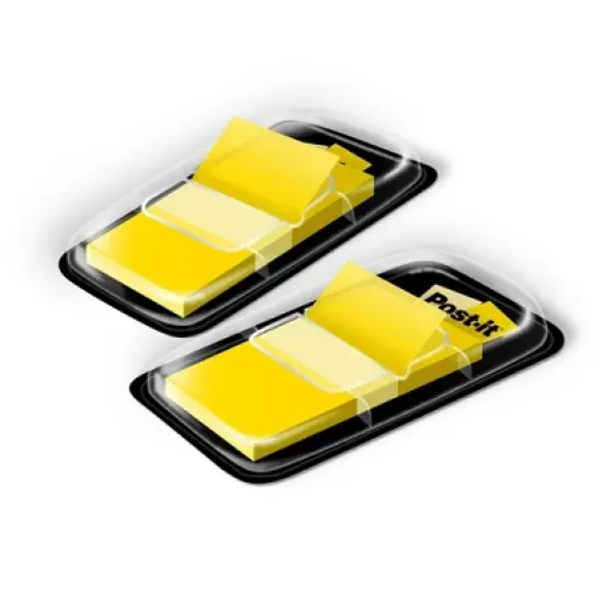 Post-it&reg; Flags - Yellow, 50/Dispenser, 2 Dispenser/Pack image {3}