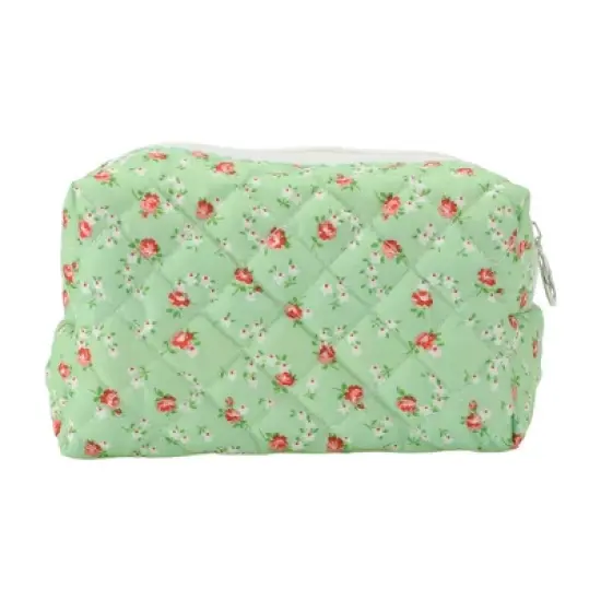Unique Bargains Women Portable Small Floral Makeup Bag 1 Pc image {6}