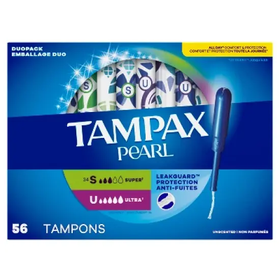 Tampax Pearl Duo Pack Super/Ultra Tampons - 56ct image {13}