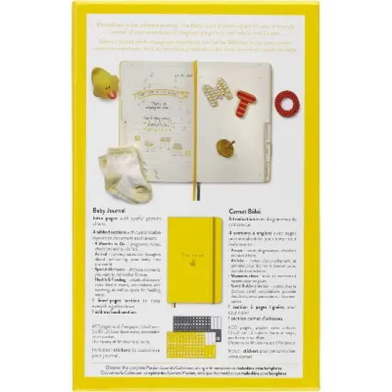 Moleskine Guided Journal 5.12"x8.25" Baby: Yellow Hard Cover, Undated, 400 Pages, Elastic Closure, Ribbon Marker image {7}