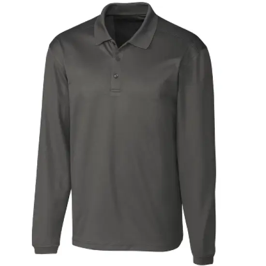 Clique Spin Eco Performance Pique Long Sleeve Mens Polo image {8}
