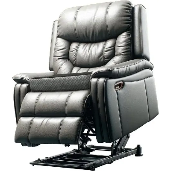 K?lbs Extra Large Recliner Cushion | Chic 2 Tone Velvet Cover | Memory Foam Seat Cushion 5 inch Thick 20" x 20" Extra Large Chair Cushion image {7}