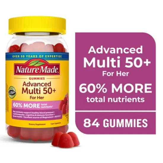 Nature Made Advanced Multivitamin 50+ for Her Gummies - 84ct image {8}