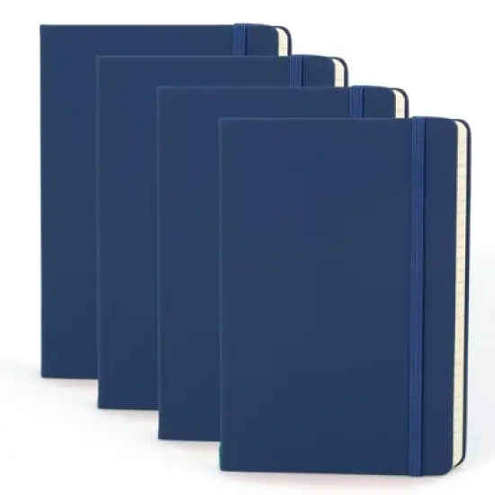 Simply Genius A5 Notebooks for Work, Travel, Business, School & More - Lined Books with 192 pages, 5.7" x 8.4" (Navy, 4 Pack) image {8}