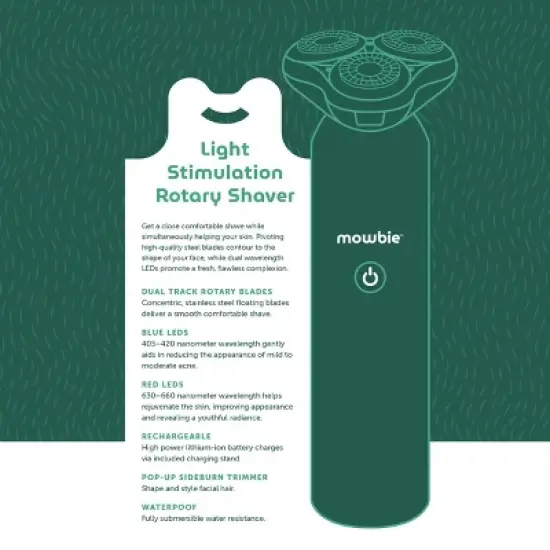 Mowbie Men's Light Treatment Rotary Shaver image {10}