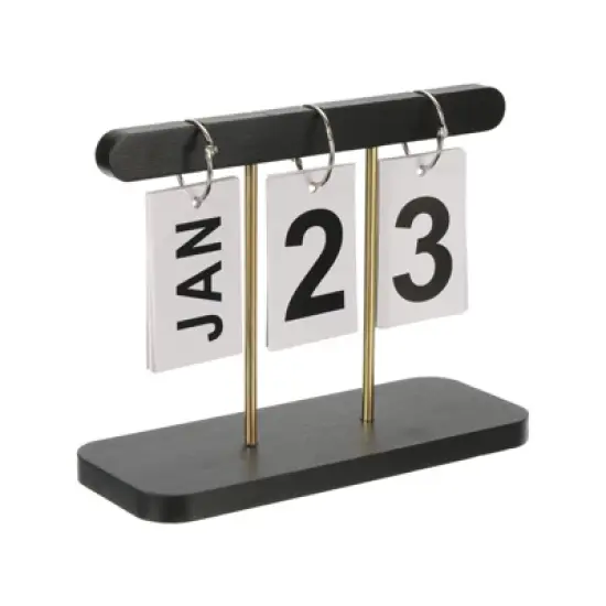 Unique Bargains Wooden Flip Desk Calendar 1 Pc image {2}
