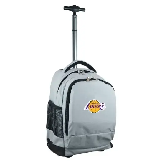 NBA&reg; Mojo Premium Wheeled Backpack - Gray image {7}