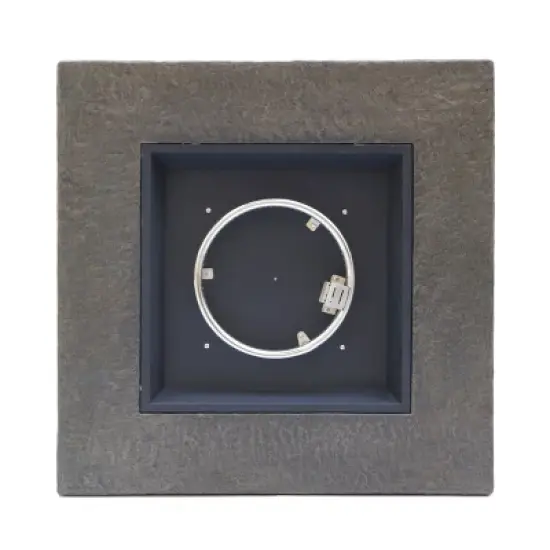 GDFStudio Arbroath Outdoor 40,000 BTU Lightweight Concrete Square Fire Pit Table, Natural Stone image {4}