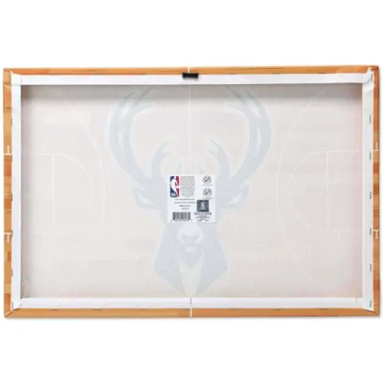 NBA Milwaukee Bucks Court Canvas Wall Sign image {2}