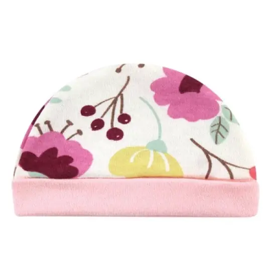 Touched by Nature Baby Girl Organic Cotton Preemie Layette 4pc Set, Botanical, Preemie image {4}