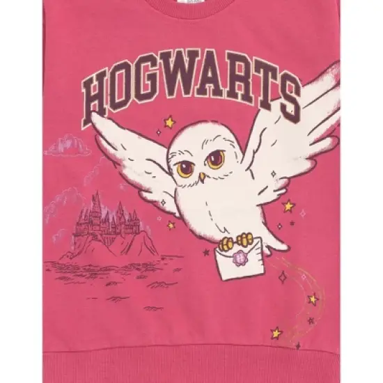 Harry Potter Hedwig Owl Girls Fleece Sweatshirt and Pleated Skirt Little Kid to Big Kid image {2}