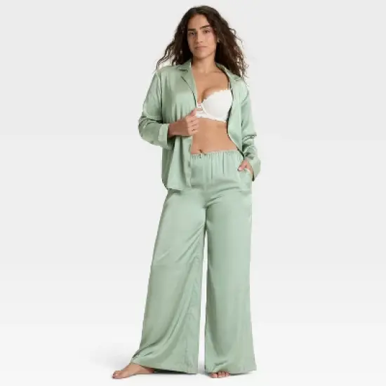 Women's Satin Pajama Pants - Auden&trade; image {2}
