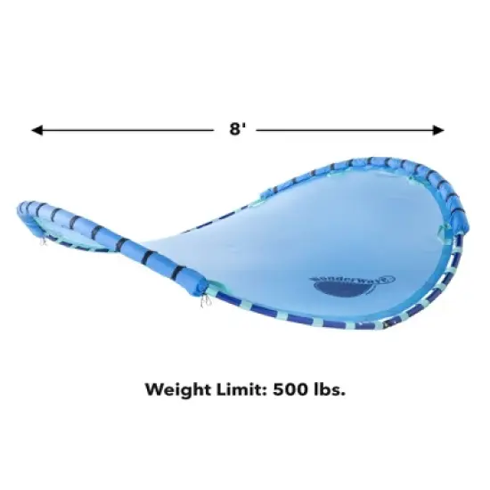 HearthSong 8-Foot WonderWave Outdoor Rocking Seesaw with Handles, Padded Frame, and Quick-Dry Mat image {2}