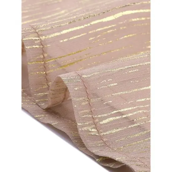 INSPIRE CHIC Women's Metallic Chain Spaghetti Strap Ruffle Neckline Party Camisole Top image {5}