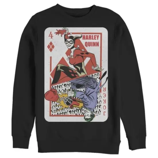 Men's Batman Harley Quinn Joker Poker Card Sweatshirt image {5}