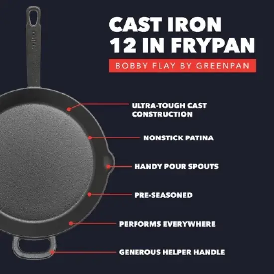 Bobby Flay 12" Cast Iron Skillet image {3}