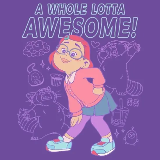 Junior's Turning Red A Whole Lotta Awesome T-Shirt image {1}