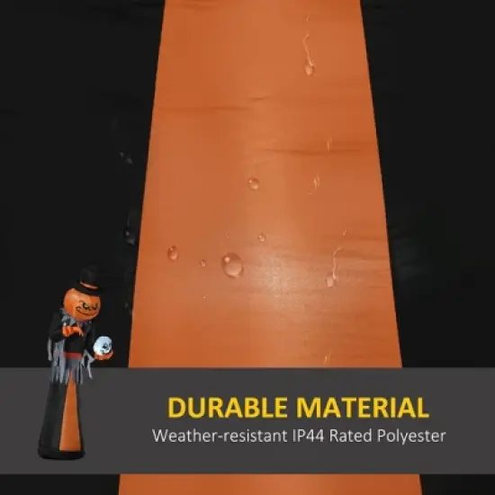 YOOCOZZ Outdoor Halloween Decoration 12ft Inflatables Pumpkin Reaper with Skeleton Skull image {3}