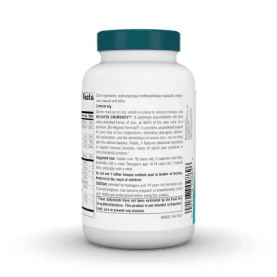 Wellness ZincMunity by Source Naturals, Inc.  -  120 VegCap image {2}
