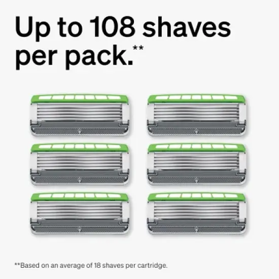 Schick Hydro Sensitive Razor Blade Refills &ndash; Men's Razor Refills, Razor Blades for Men - Trial Size &ndash; 6 Razor Refills image {3}