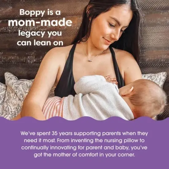 Boppy Nursing Pillow - Gray Beige Leaves image {8}