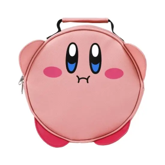 Kirby Main Character Design 2-Pack Lunch Bag and 24 Oz. Plastic Water Bottle Set image {1}