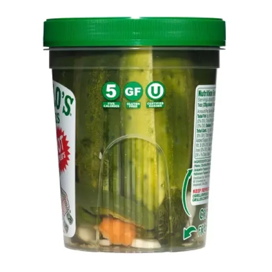Grillo's Pickles Hot Dill Pickle Spears - 32 fl oz image {3}