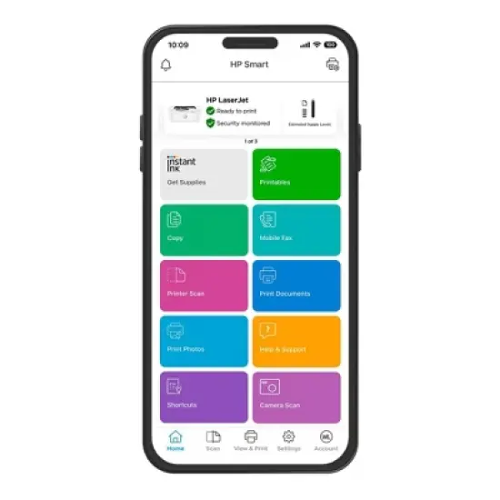 HP LaserJet M110w Wireless Black and White Laser Printer (7MD66F image {4}