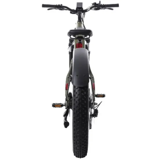 GOTRAX Adult Fat Tire 26" Step Over Electric Hybrid Bike - Green image {3}