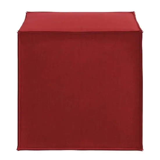 Custom Upholstered Square Ottoman with French Seams - Skyline Furniture image {2}