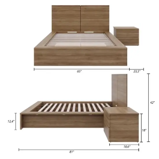 Nexera 3pc Full James Bedroom Set image {7}