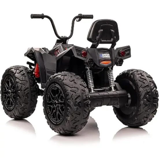 24V Kids ATV With 2 Seater, 4x200W Powerful Engine, Dual 7AH Batteries, Accelerator Handle, EVA Tires,  LED Lights & Music image {1}
