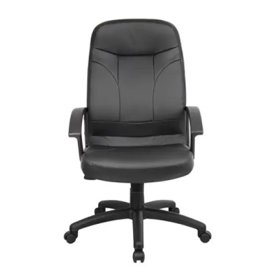 High Back Leatherplus Chair Black - Boss Office Products image {5}