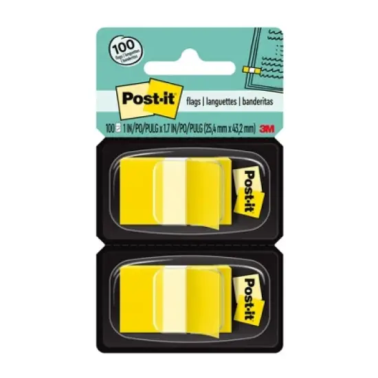 Post-it&reg; Flags - Yellow, 50/Dispenser, 2 Dispenser/Pack image {5}